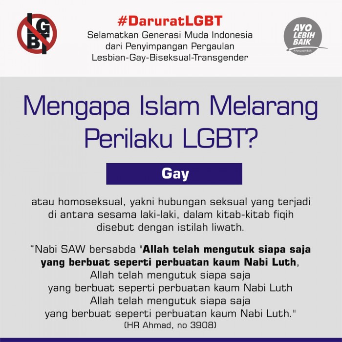 Say No to LGBT (Lesbian, Gay, Bisex and Transgender)